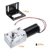 MECCANIXITY DC 12V High Torque Turbine Worm Geared Motor with