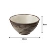 Mino Ware K60301 Rice Bowl, Ash Glaze