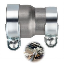 Sturiz Exhaust Reducer Pipe Connector 120 mm Exhaust Clamp 45-51 mm Reducing Connector Pipe Reducer Pipe Connector Exhaust Pipe Connector Car Exhaust Clamp