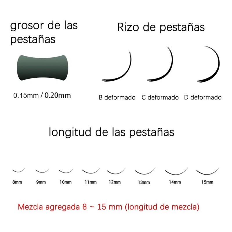 Nagaraku Blister Ellipse Flat Matte Mixto 0.15c/d 0.20c/d