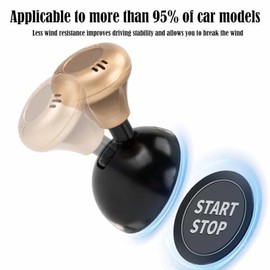 Generic Upgrade Car Joystick Starter,Car Push to Start Button Rocker, Alloy Push Start Button Cover for Cars, Car Joystick Push Start Button Cover,Suitable for All Car to Start Joystick for Cars (Black)