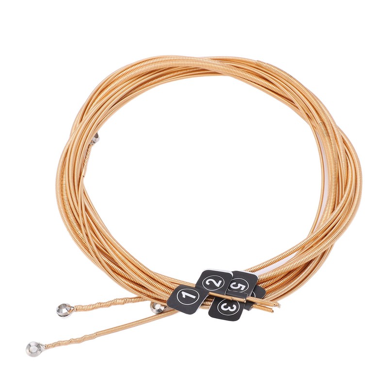 5 String Bass Strings Replacement Professional Metal Wooden Bass Guitar