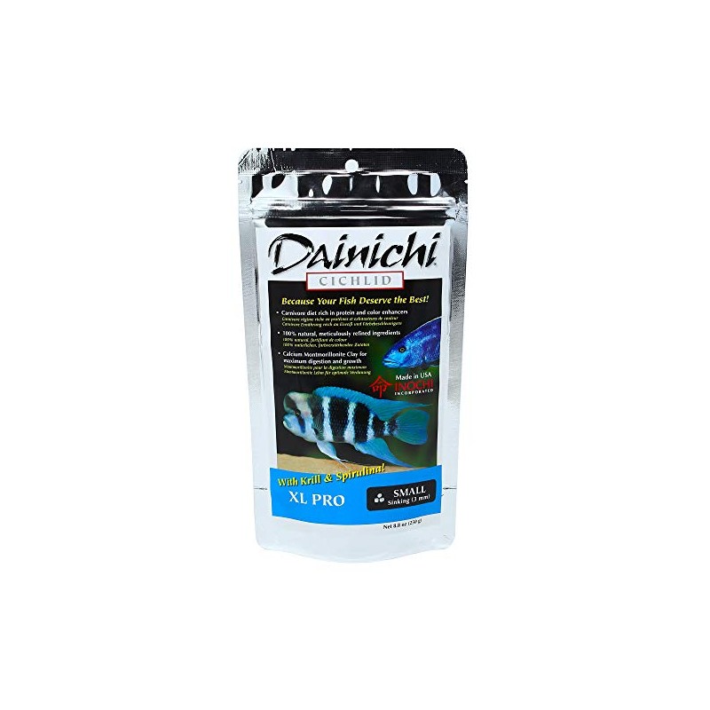 Dainichi Cichlid Food - XL PRO (8.8 oz), Small (3