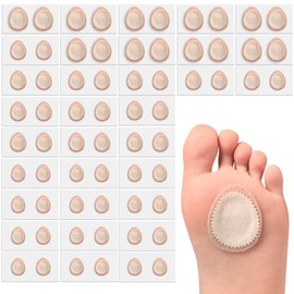 Bukihome Extra Thick Callus Remover,Felt Callus Pads,Protect Calluses from Rubbing on Shoes，Reduce Foot and Heel Pain，Self-Stick Pedi Cushions，Pack of 36，(72 Pieces Total) ，Multi-Size
