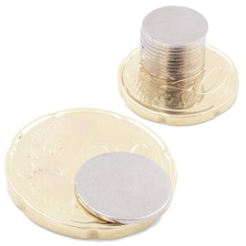 Brudazon 25 Mini Disc Magnets 12 x 1 mm N52 Strongest Level Neodymium Magnets Ultra Strong Power Magnet for Model Making, Photo, Whiteboard, Pin Board, Fridge, Crafts, Magnetic Disc Extra Strong