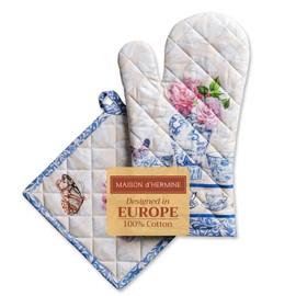 Maison d' Hermine Spring/Summer Set with Oven Gloves and Pot Holder
