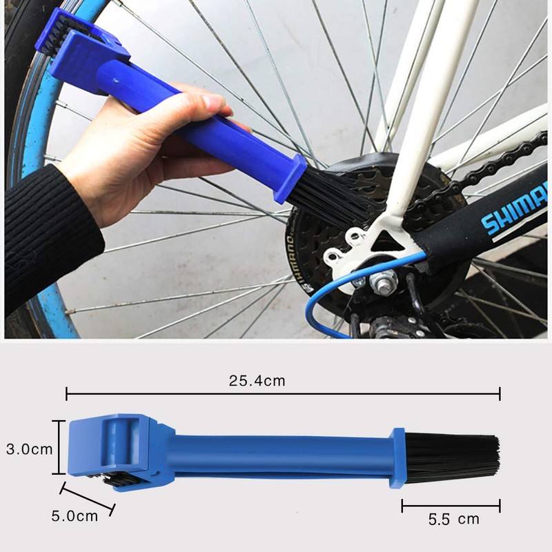 Chain Brush for Cleaning Motorcycle, Bicycle and Scooter Chains