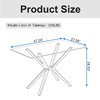 KUVADAZ 47" Rectangle Dining Table for 2 3 4 People,