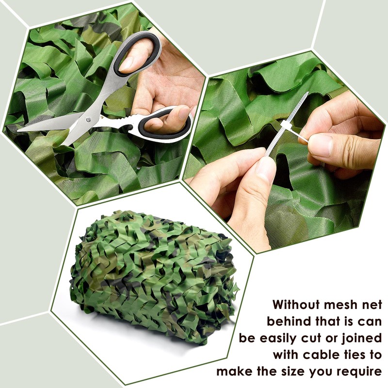 Camouflage Netting, Iunio 16.4ft x 5ft / 5m x 1.5m
