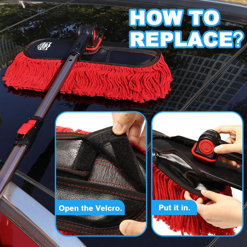 Fit for Ride Kings Car Dusters,Car Duster Replacement Kit,Scratch Free，Feather,for