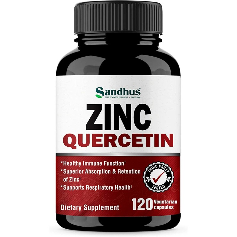 Sandhu Zinc Quercetin 120 Vegetarian Capsules