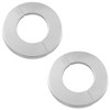 JianLing 2PCS 304 Stainless Steel Round Escutcheon Plate Round Snap-fit
