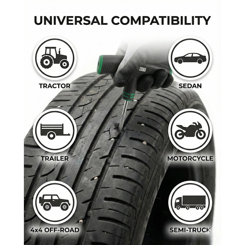 20PCS Tire Repair Kit – Flat Tire Plug Kit includes