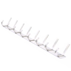 WEBI Heavy Duty 24 Inch SUS 304 Coat Bath Towel Hook Hanger Rail Bar with 8 Hooks,Brushed Finish,for Bedroom,Foyers,Hallways Home Office Storage Organization, C-CBG08