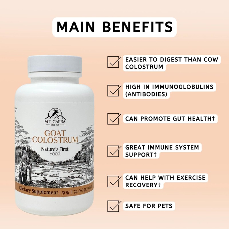 Mt. Capra Goat Milk Colostrum | for Healthy Immune System,