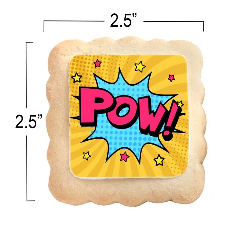 Superhero Cookies 24 Pack | Bulk Party Favors Birthday Party