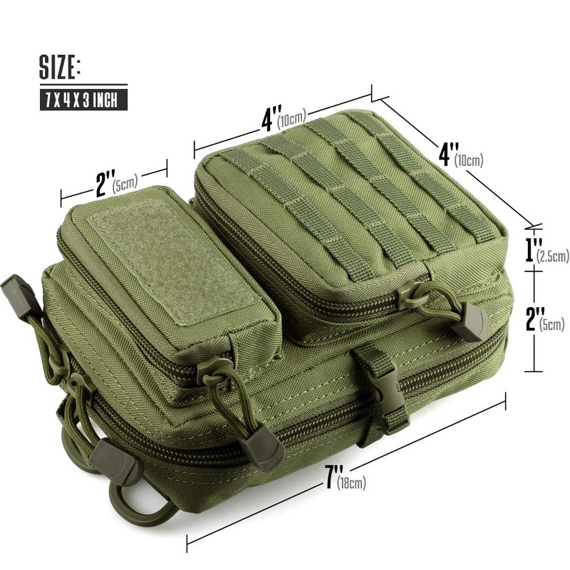 LIVANS Tactical Molle Utility Pouch, EDC Tool Pouch Tactical Phone