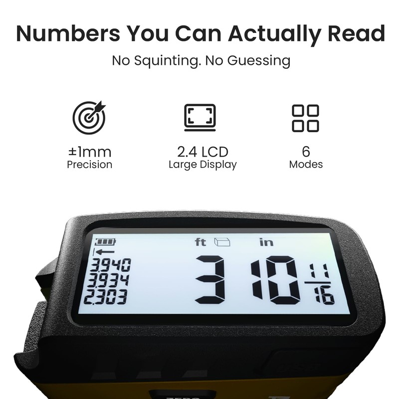 Digital Tape Measure 16 Ft - 6 Metric and Imperial