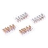 BIUDECO 20pcs Metal Nail Art Extension Forms Reusable Guide Protector