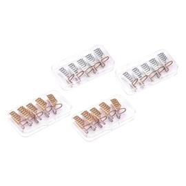 BIUDECO 20pcs Metal Nail Art Extension Forms Reusable Guide Protector for Gel Nails Easy to Use for DIY Salon Manicures Includes Gold Silver Forms