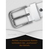 Cartvelli Premium Men's Carbon Leather Belt - Made in Germany