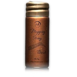 Ink Permanent White Brow Mapping String [100 Ft Bottles - 30 m] Pre-Inked Mapping String for Permanent Makeup and Microblading Supplies | Brow Mapping Kit | Mapping String for Brow Mapping (Brown)