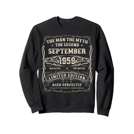 September 1959 66th Birthday Gifts For Men 66 Year Old Bday Sweatshirt