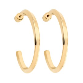 Liebeskind Berlin Women's Creole Earrings, Stainless Steel, Stainless Steel, Gold