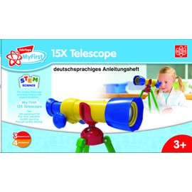 My First Telescope - 15 x Telescope and Experiment Box for Toddlers with Illustrated Manual in German Language