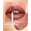 MAKI YIKA Metallic Lipsticks Long Lasting Brown Lipstick for Women,