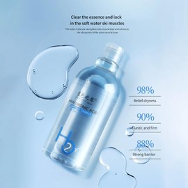 BLUE LOVE Hyaluronic Acid Blue Ampoule Serum for Face, Anti Aging Facial Serum Deep Moisturization & Hydration, Lightweight Hydrating Water for Skin Care, Non Greasy Serums Moisturizer,16.91 fl.oz