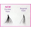 Elegant Lashes Double Flare Extra-Short Black Individual Eyelashes (Single Pack