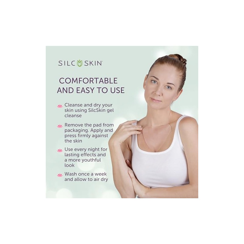 Silc Skin Almohadilla de escote para ayudar con las arrugas