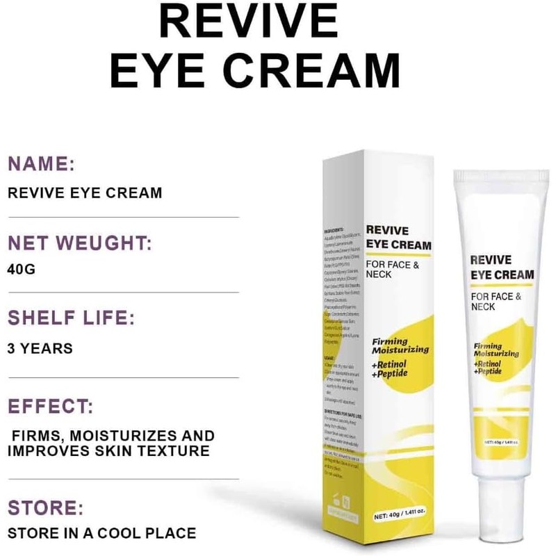 2PCS Revive Eye Cream For Face & Neck Probiotic Peptide