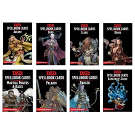 D&D Spellbook Cards Bundle (8 Decks, 945 Cards): Cleric, Druid, Bard, Martial, Paladin, Ranger, Arcane, Xanathar's