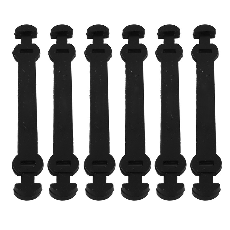 6 Pcs Tennis Racket Vibration Dampeners Long Buckle Tennis Racquet