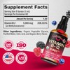 NUTRAHARMONY USDA Organic Vitamin B12 Sublingual Spray – 5000 mcg