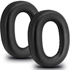 Yaowanguan Elite 85h Ohrpolster für Jabra Elite 85h Over-Ear Kopfhörer, Ersatz Elite 85h Ohrpolster aus Proteinleder mit Memory Schaumstoffpolstern, schwarz