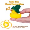 CoFuBcad Car Rubber Ducks Dashboard Decoration 2 Pack Winter Ducks