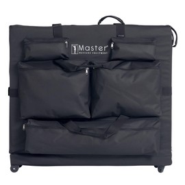 Master Massage Universal Size Wheeled Massage Table Carry Case with Wheels, Oversized Carrying Bag for Foldable Massage Bed with Castors-Fits 27” to 32” Width Folding Massage Table- Black.