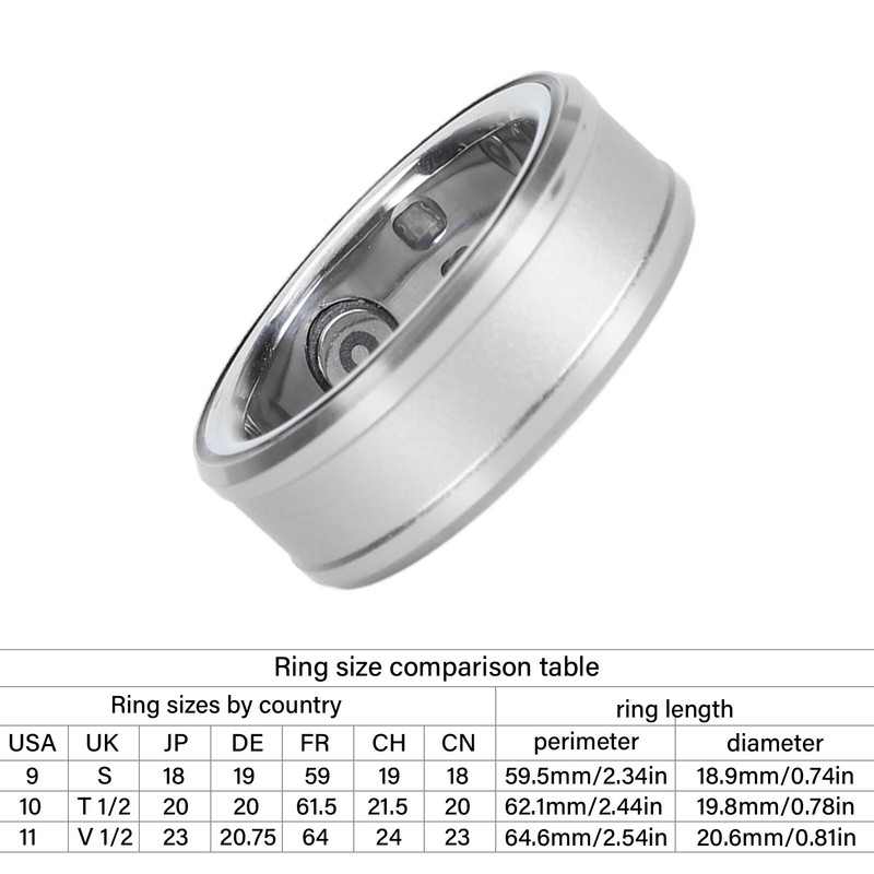 Smart Ring Health Tracker BT 5.1 Sleep Body Temperature Monitoring