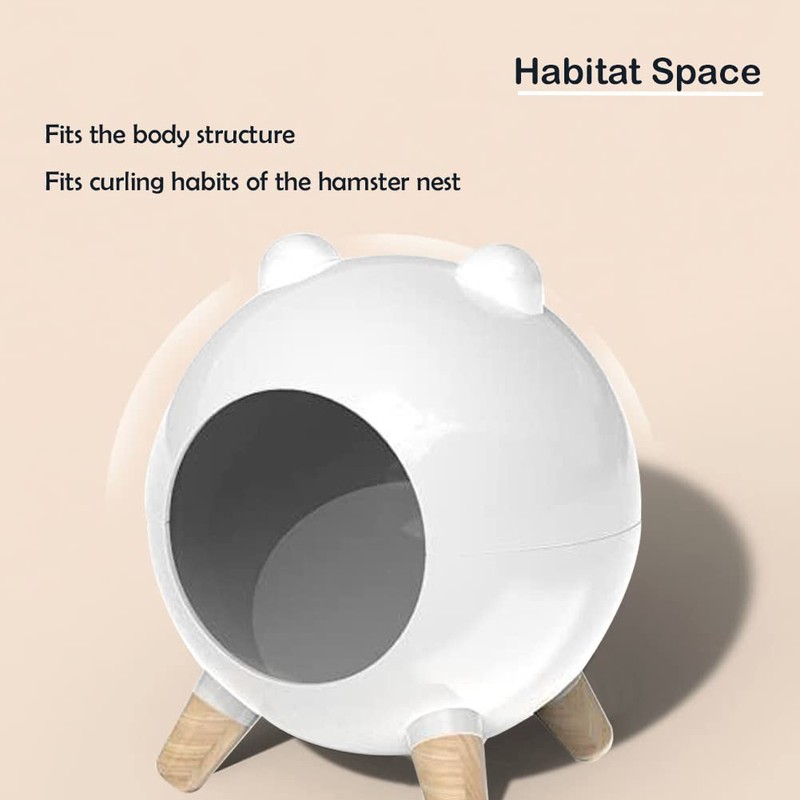 Marchul Hamster Hideout, Hamster House Habitats Decor, Small Pet House