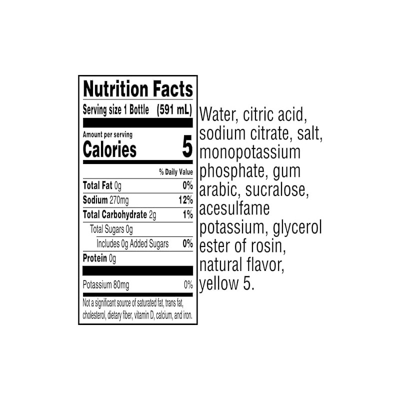 Gatorade Zero Sugar Thirst Quencher Sports Drinks, Lemon-Lime, 20 Ounce