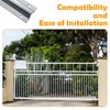 LAJIAOZ 12ft V-Track Galvanized Inverted V Track for Sliding Gates,