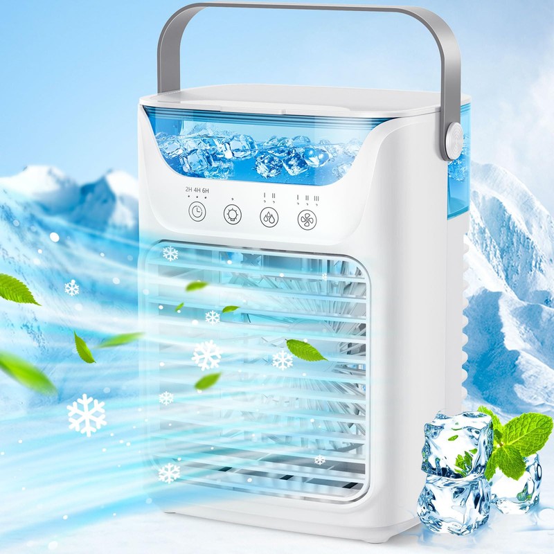 Portable Air Conditioner 3-in-1Mini Fan Cooler & Humidifier with 700