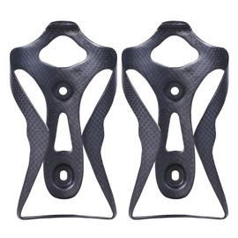 ThinkTop 2Pack Full Carbon Fiber Bike Water Bottle Cage Holder Brackets Ultra Light Black for Mountain Road Bike MTB Bicycle Accessories