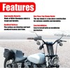 Motorcycle Handlebar Risers, 6" Straight Challenger Riser Extension Kit, 1''