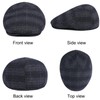 Wantonfy Men's Beret Cap Flat Cap Barret Flat Cap Newsboy