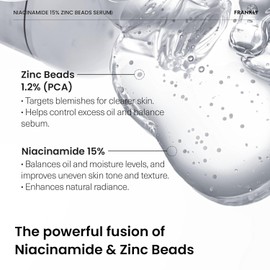 FRANKLY [ FRANKLY ] Niacinamide 15% & Zinc Beads 1.2% Serum 30ml / 1 fl.oz