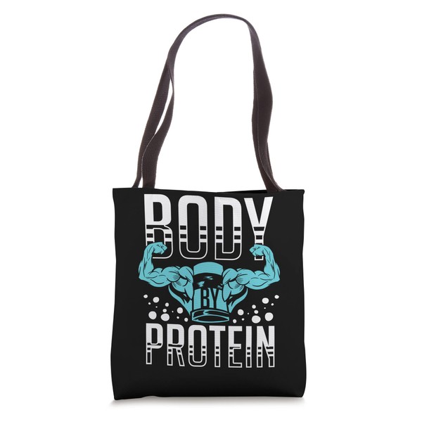 Protein Shakes Powder Whey Drinks Snacks Vegan Food Tote Bag